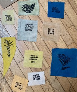 Prints before quilt assembly