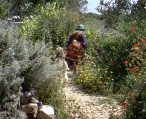 Julette in her garden
