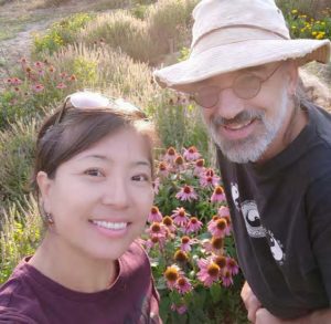Thomas and Holly at one of their learning gardens